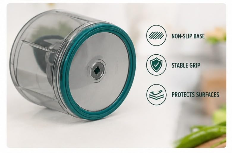 SwiftPress 650ml One-Push Vegetable Chopper | Premium Ergonomic Manual Food Processor