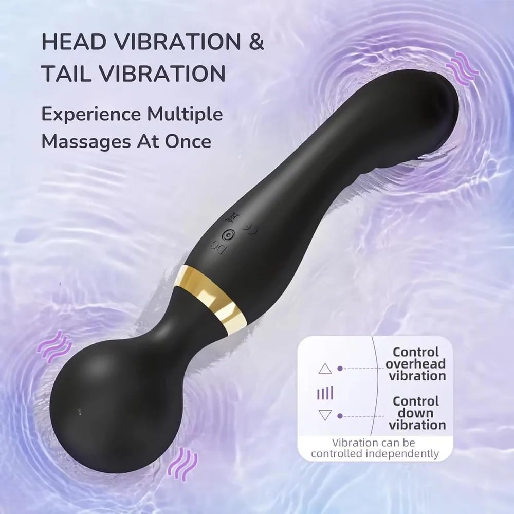 DualPulse 360° Pro Vibrating Massager | Dual Head & Tail Vibration Personal Relaxer